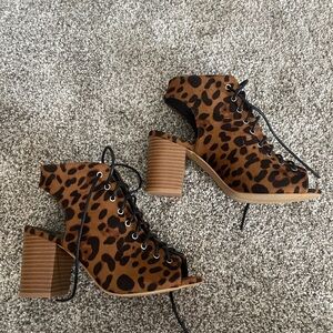 🆕 Cheetah Lace Up Heels